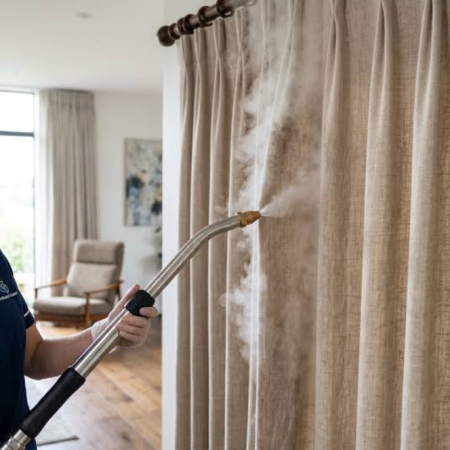 On-Site Curtain Dust Removal