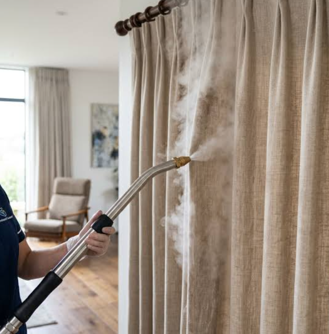 On-Site Curtain Dust Removal